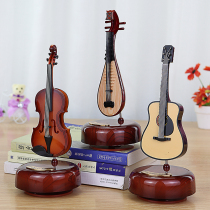 Cello Octasonic Box Violin Canon Music Box Guitar Retro Swing Piece Student Children Girl Birthday Present