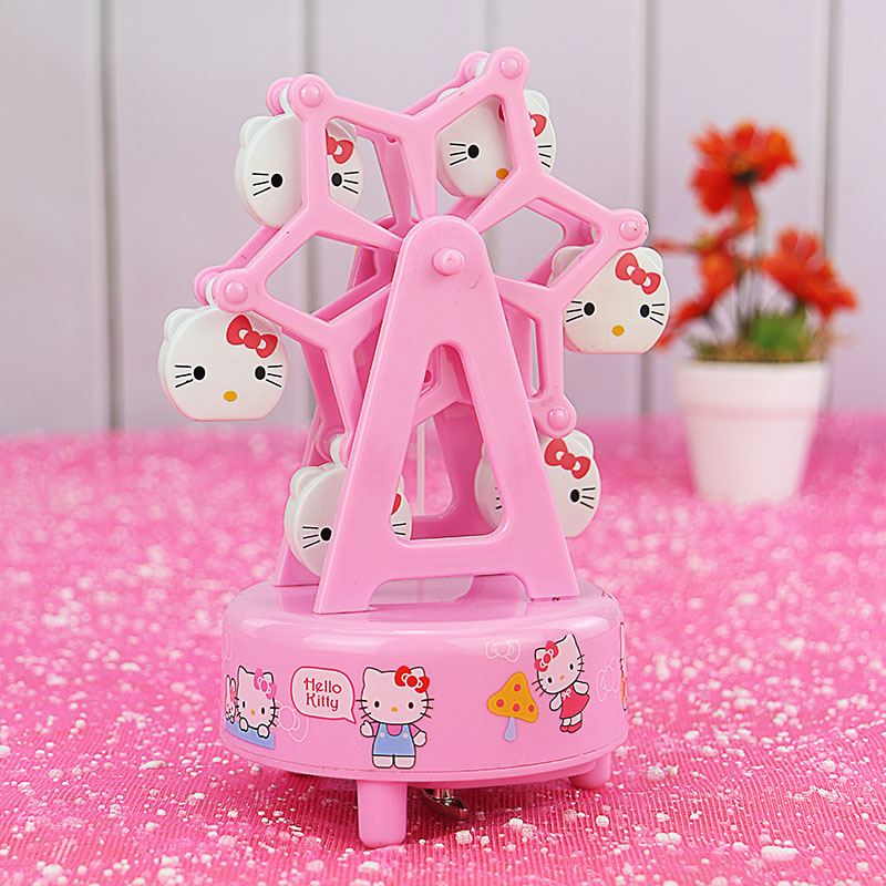 Skyscraper Music Box Octaonic Box Swivel Trojan Horse Windmill Water Crystal Ball Girl Princess Children Birthday Presents New Year