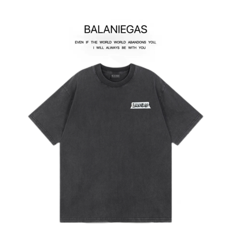 Balaniegas New Paris Vintage Short-Sleeve T-Shirt Unisex Loose Trendy Casual Top