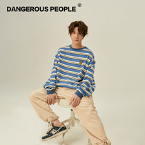 Dangerouspeople Xue Zhiqian dsp paper Wombat series striped round neck thin section trend pullover sweater