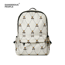 Dangerouspeople Shekhu DSP full of printed paper bags pupils shoulder bags handsome men and women backpacks