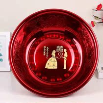 Wedding washbasin Red Basin woman dowry bride dowry toiletries red washbasin enamel wedding wedding Basin