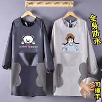 Erasable Apron apron Home Kitchen waterproof and greaseproof cooking adult hood Hood Hood for work clothes Customized