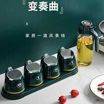 Kitchen Seasoning Jar home Doge seasoning Bottle suit Combined Seasoning Tank Sugar MSG Salt Sauce Box Oil Pot