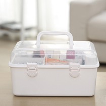 Student stationery storage box desktop transparent art supplies storage box sketch pen box children medicine box