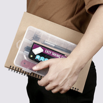 Art supplies stationery storage box sketch pen box large capacity desktop Japanese creative art student tool box