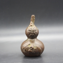 Antiques miscellaneous collections antique red copper gourds bat copper gourds home furnishings