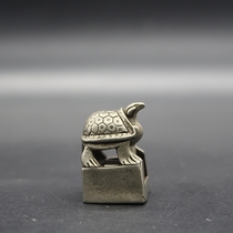 Antiques and miscellaneous collections bird-head turtle seal copper seal mother-in-law seal made during the Qianlong period of the Qing Dynasty