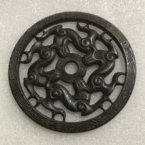 Antiques miscellaneous collections antique hollow dragon tokens handicrafts and ornaments