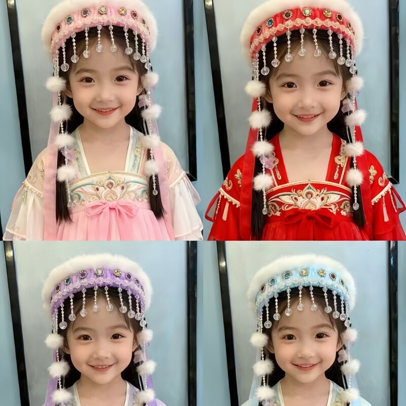 Luminous Fairy Hat Children's Headband Super Fairy Princess Headwear with Lights Photo Props Performance Props Wholesale for Tourist Attractions and Street Stalls