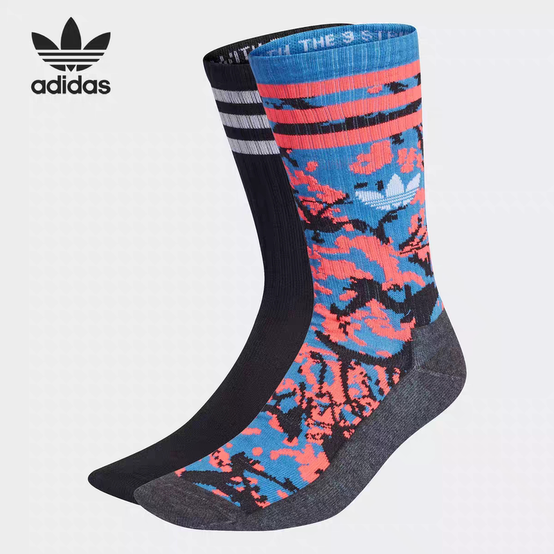 Adidas/Adidas Genuine Clover New Style Men's and Women's Sports Socks Two Pairs H32393 Adidas/Adidas Genuine Clover New Style Men's and Women's Sports Socks Two Pairs H32393
