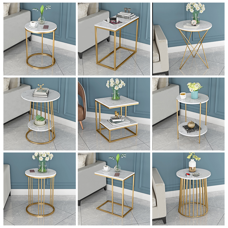 Nordic Light Lavish Sides A Few Living Room Sofa Corner A Few Marble Iron Art Small Round Table Minima Bedside Cabinet Balcony Tea Table