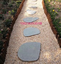 Natural stone yellow stone courtyard dotted with tread garden walkways flowers laying courtyard landscape planning