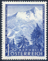 AUT876 Austrian stamp 1958: World Alpine Ski Championship 1 Brand new original rubber without stickers complete product