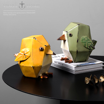 vingahome modern minimalist Nordic colorful chic chicken bedroom childrens room bed head cabinet creative decorative pendulum pieces