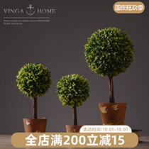 Nordic ins wind simulation plant green plant potted creative living room indoor office home soft decoration ornaments