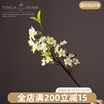 Simulation flower pear flower living room indoor dining table bedroom single fake flower decoration decoration decoration