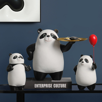 Creative key to contain panda trays pendulum pieces Living room Xuanguan Home Decorative Items Childrens Festival for Girls and Girls