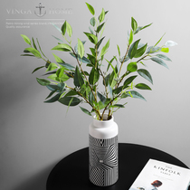 vingahome emulation green plant eucalyptus leaf pendulum piece creative living room vase flower flower flower art soft decoration furnishing