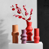 vingahome Nordic Wind Morandi Color Ceramics Vase Hem room table Bedroom Creativity Decorations