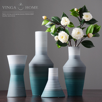 Modern minimalist Morandi color ceramic vase living room table flower arrangement ornaments