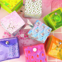 Small leather set Starry Sky origami single double-sided color Square children handmade color paper cardboard cherry blossom origami
