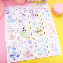 Sakura twelve constellations 12 flower God stickers Handbook ins cute Korean girl stickers girl heart account stickers