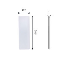 Alumina ceramic sheet thermally conductive insulating ceramic sheet 27 3*82 5*1 0mm heat dissipation ceramic sheet gasket