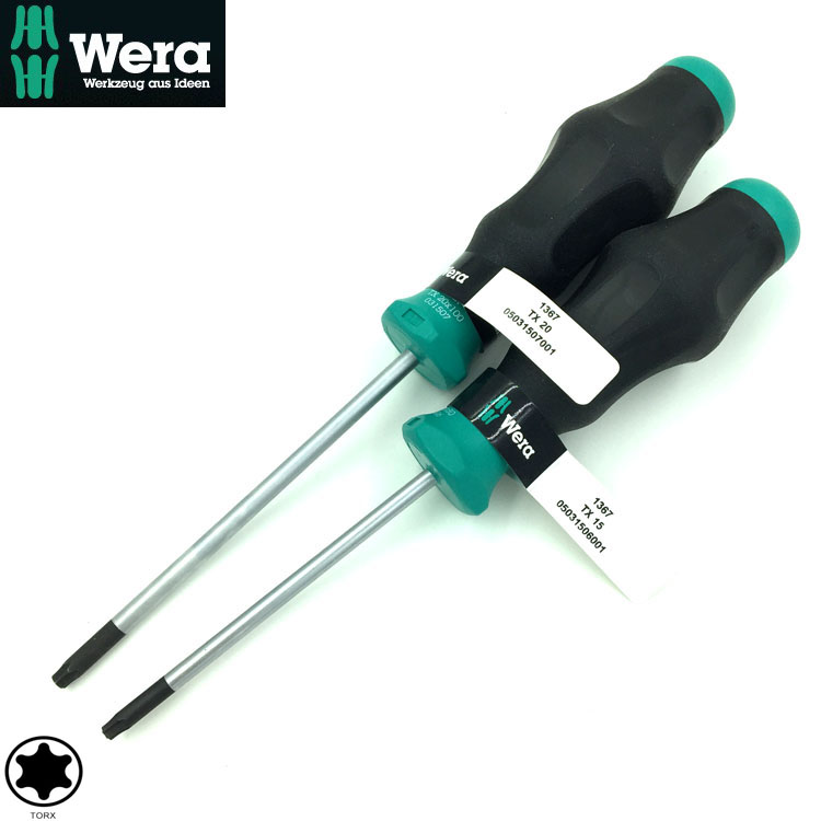 Germany Wera Villa imported Phillips screwdriver 1367 T5 T6 T7 T8 T9 T10 T15 T20 25
