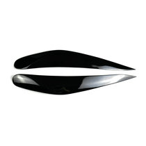 Suitable for 09-14 BMW 7 Series 730 740 750 760 F01F02 bright black resin modified eyebrow sticker