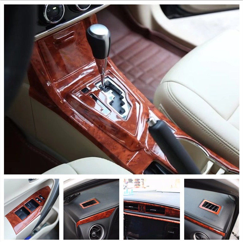 Suitable for 17 modified Leiling Carbon Fiber Interior Carola modified peach interior plate middle control blocking
