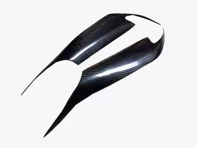 Suitable for 06-11 CAMRY carbon fiber modified eyebrow headlight eyebrow decorative stickers eye eyebrow stickers
