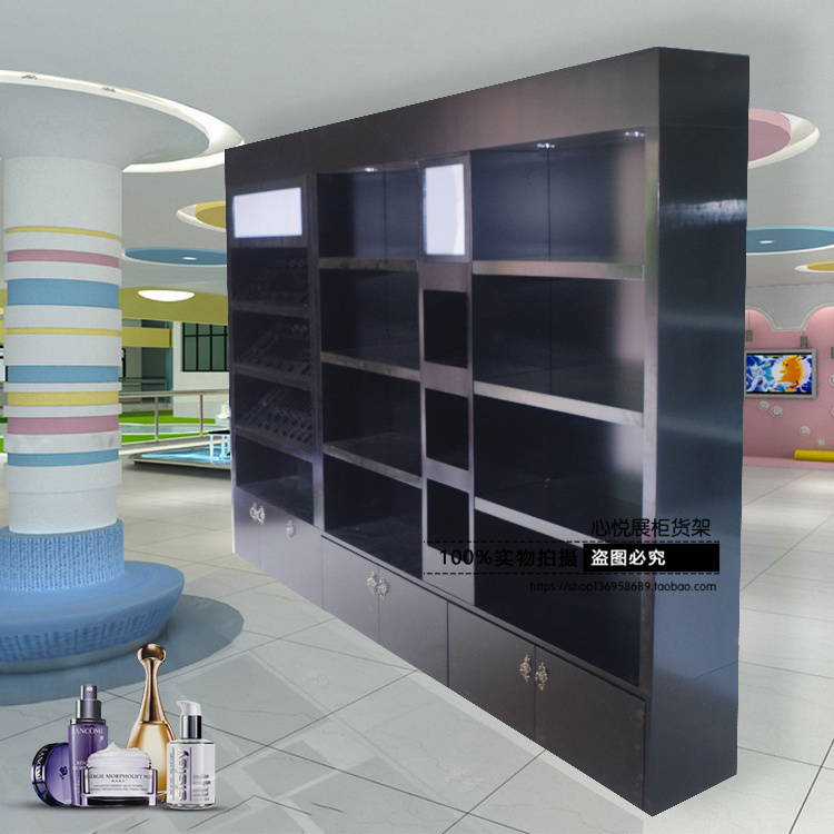 Guangzhou High-end Matt Baking Varnish Cosmetic Display Case Special Sale Shop Skin-care Products Cabinet Beauty Products Cabinet Shoes Bag Cabinet