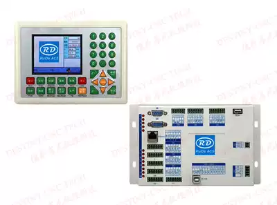 CO2 laser engraving machine control system board card panel Ruida RDC6332G color screen Chinese and English three-axis