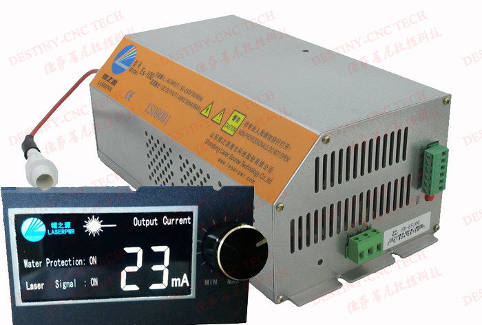 CO2 laser engraving machine power supply Hongyuan HY-ESA100 with digital display network interface carbon dioxide laser voltage regulator module