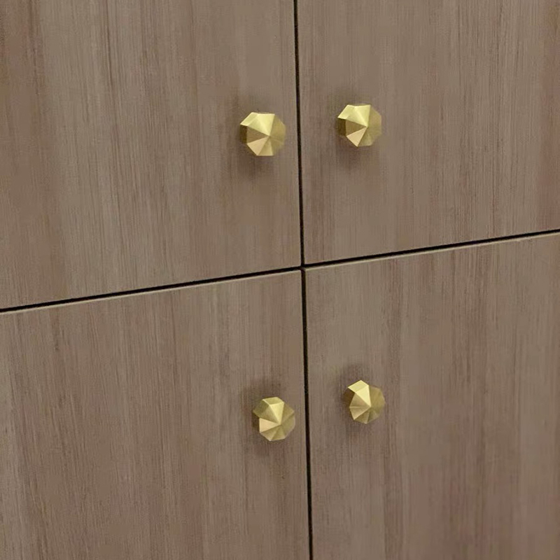 Brass Hand Nordic Simple American Retroit Octava small handcupboard furniture drawer cabinet closet door handle