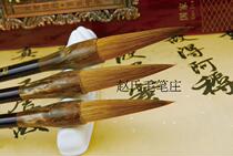 Pure Wolf wonderful product Zhaos pen village wolf brush large small and medium regular script Practice Study four Treasure set