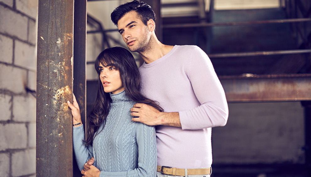 WDLS / Vidoras Mẫu cổ điển màu xanh gai dầu Cổ điển hoang dã V-cổ dài tay áo len len cashmere áo gile len cho nam