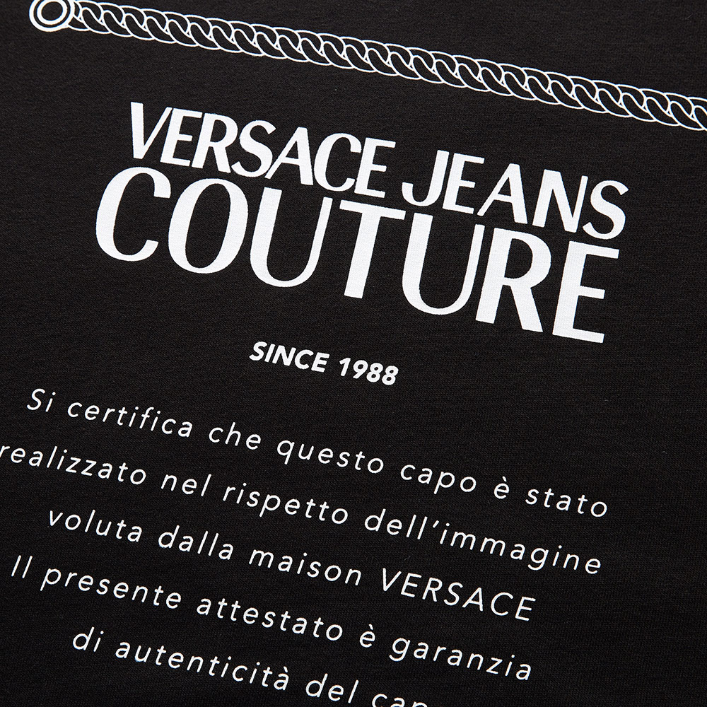 Versace Jeans Couture đa màu phù hợp với dài tay cộng nhung bông LOGO printmen của