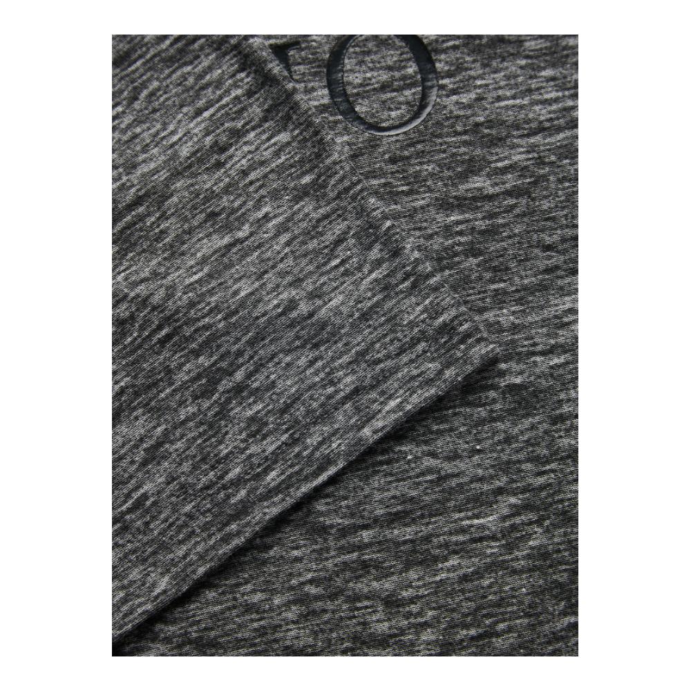 Liu. JO UOMO in màu xám đen chữ V-cổ người đàn ông của mùa xuân / mùa hè ngắn tay áo thun