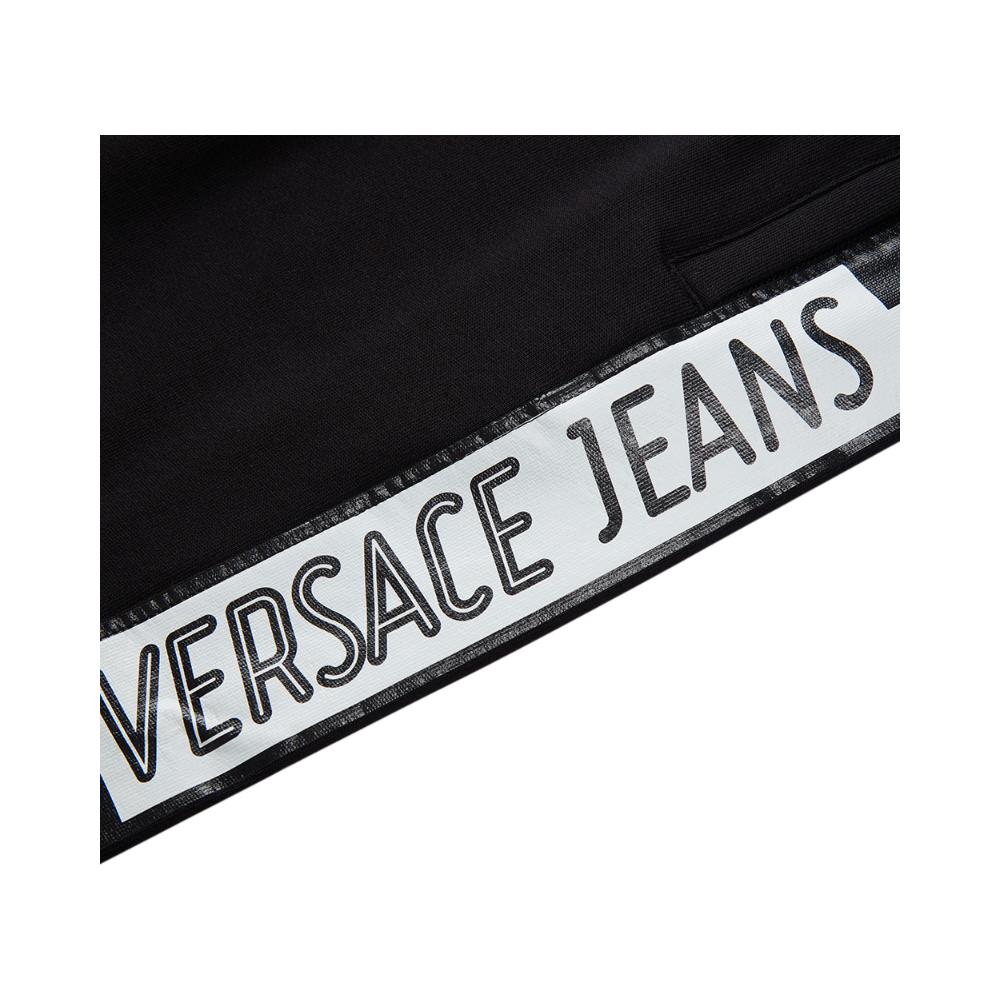 Versace Jeans thư bông đen đàn ông thời trang của giả hai mảnh thể thao quần