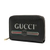 Gucci / Gucci màu đen cổ điển thương hiệu LOGO logo phụ nữ túi đựng thẻ tiền xu cầm tay - Chủ thẻ