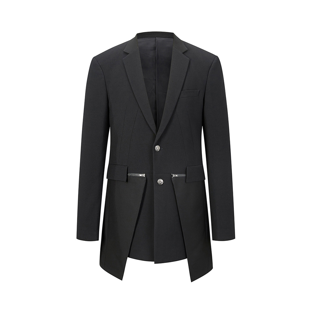 CREAZIONI Đen Casual Simple nam Jacket Suit