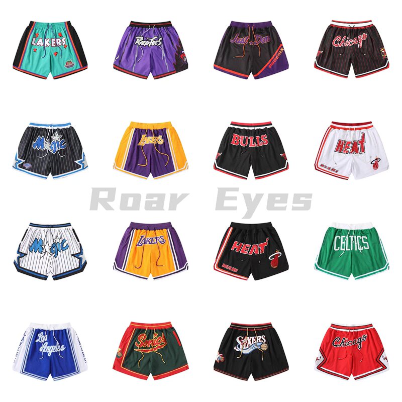 Roaring Little Eyes Just Don Casual Jd Basketball Shorts Lakers Heat Magic Bulls James Same Style