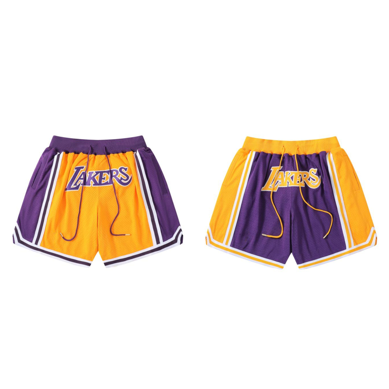 Roaring Little Eyes Just Don Purple Gold Lakers Casual Sports Retro James Basketball Shorts Roaring Little Eyes Just Don Purple Gold Lakers Casual Sports Retro James Basketball Shorts