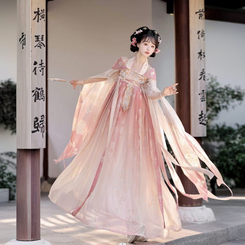 Adult Hanfu 2026 New Style Tang-Style Hanfu Qi Xiong Ruqun Embroidered National Style Shawl Super Fairy-Like Ancient Style Daily Full Set