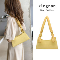 Underarm bag senior sense female shoulder crossbody tide white pop texture retro niche design crocodile small bag