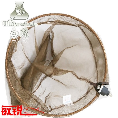 Large field white whale tennis head white whale jade handle bailing speed dry mesh head 1 2 feet mixed with ronot crucian fishing net