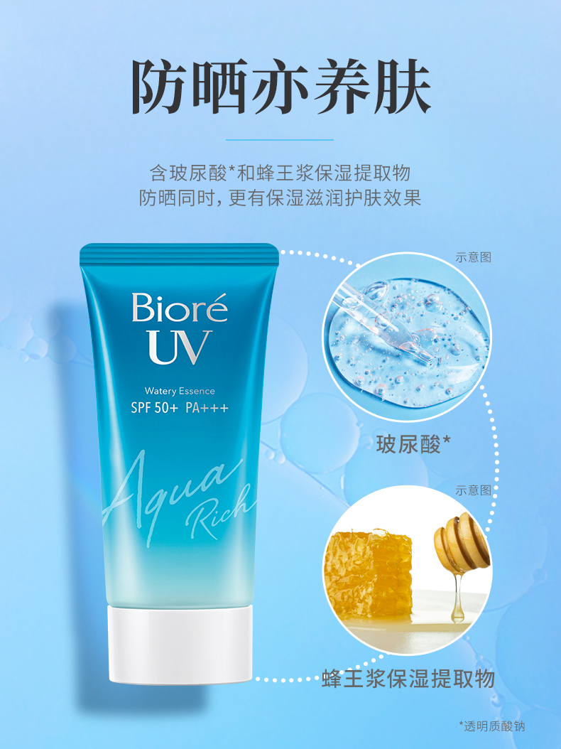 花王旗下 碧柔Biore 多效保湿隔离防晒乳 50ml SPF50+ 图5