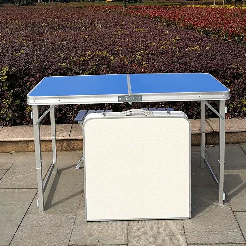 [Outdoor folding table and chair night market stall table ground promotion display portable simple camping barbecue picnic table]